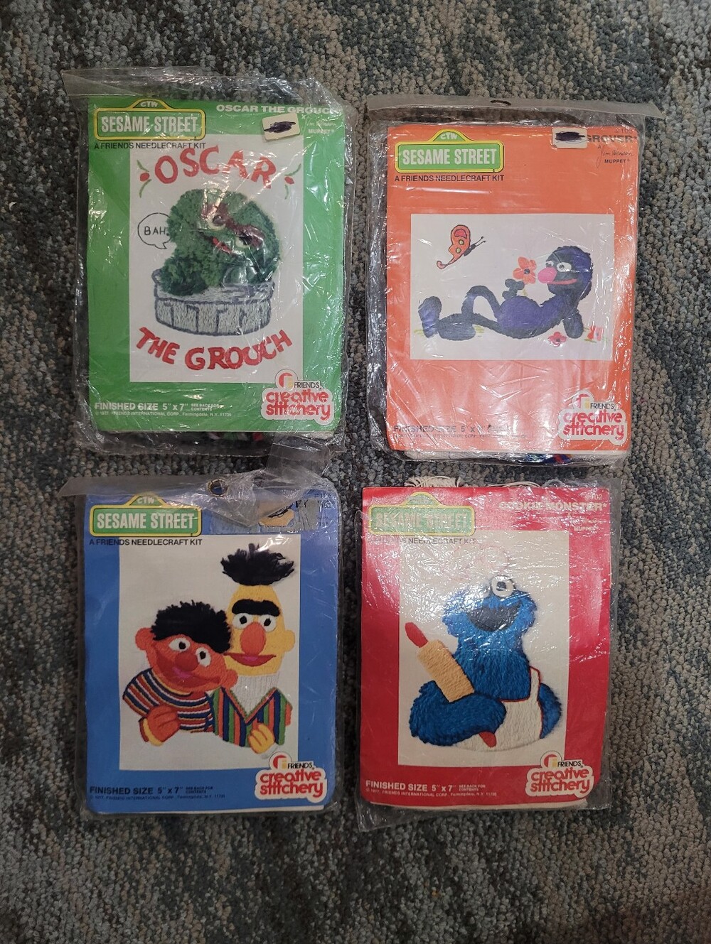 🌟Vintage Needlecraft Sesame Street Kit